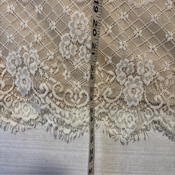 Maurices Floral Cream Nylon Lace Fairy Cami Camisole Adjustable spaghetti straps - Picture 12 of 13